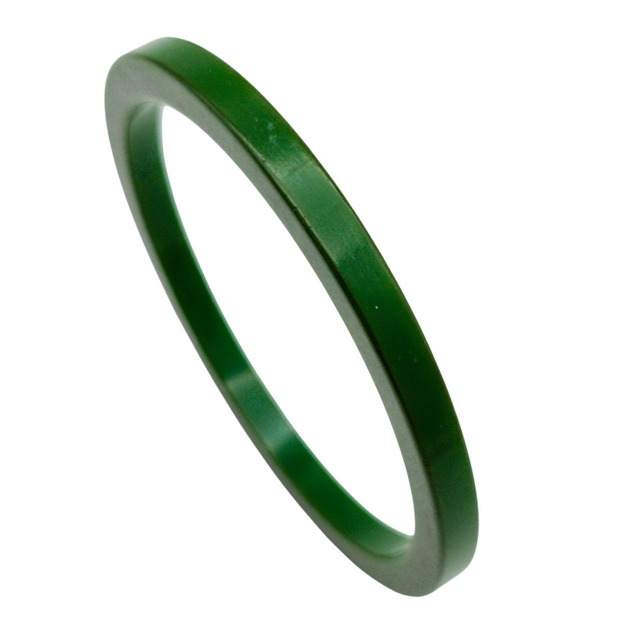 Vintage Spinach Green Bakelite Square Band Bangle Bracelet