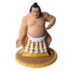 Vintage Japanese Sumo Wrestler Hakata Doll Statue