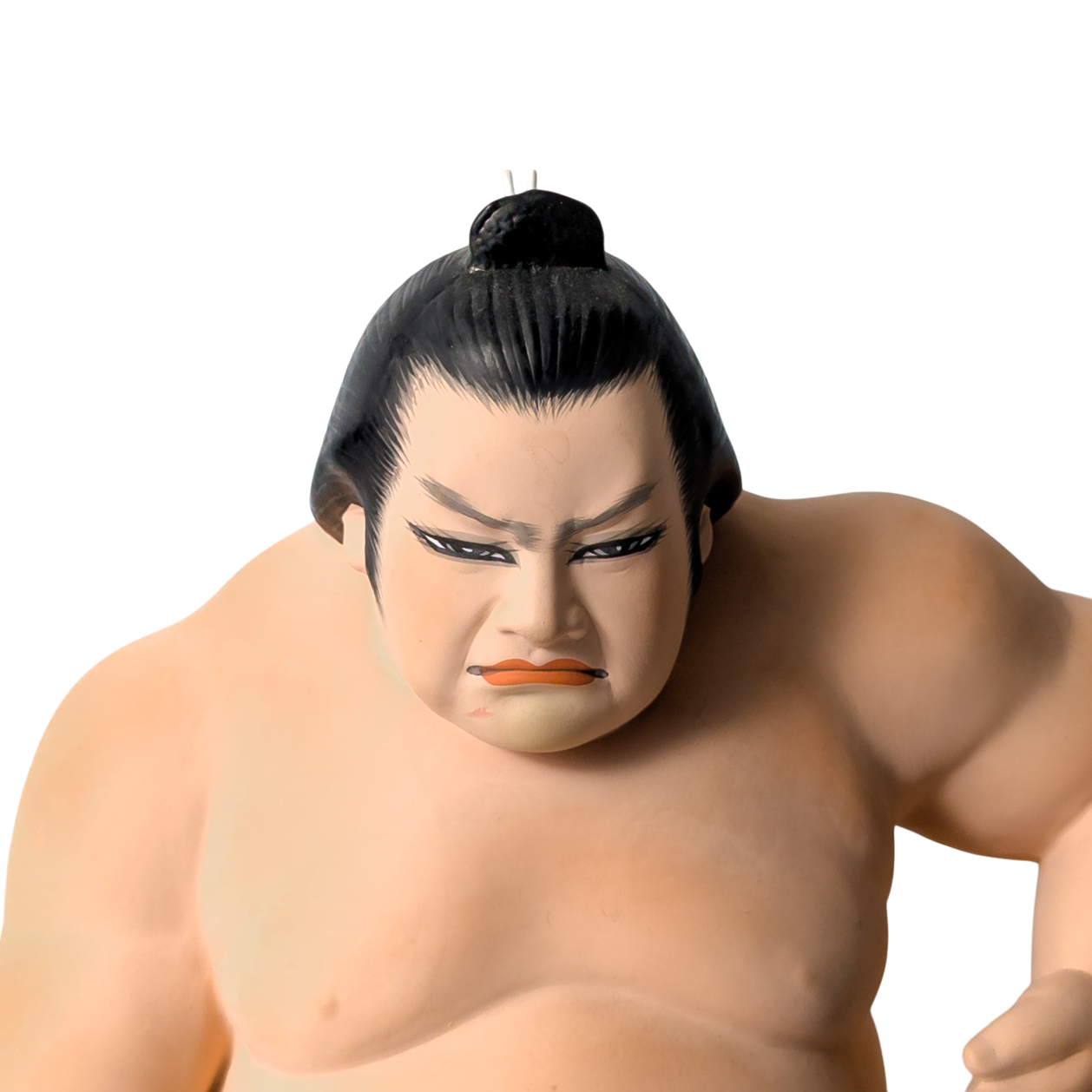 Vintage Japanese Sumo Wrestler Hakata Doll Statue