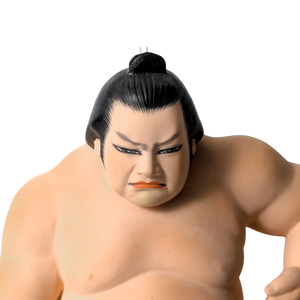 Vintage Japanese Sumo Wrestler Hakata Doll Statue