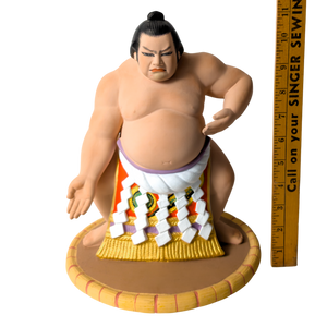 Vintage Japanese Sumo Wrestler Hakata Doll Statue