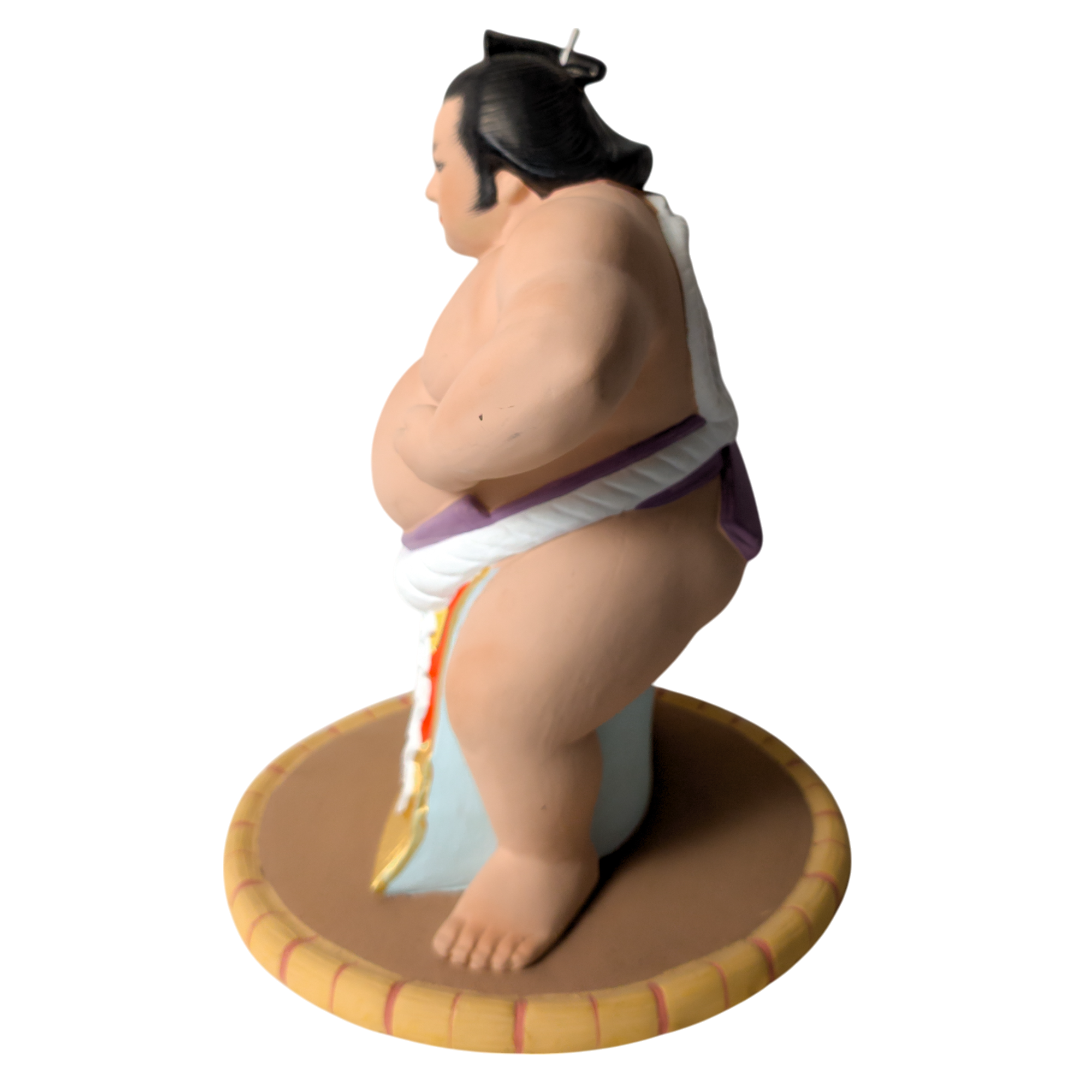 Vintage Japanese Sumo Wrestler Hakata Doll Statue