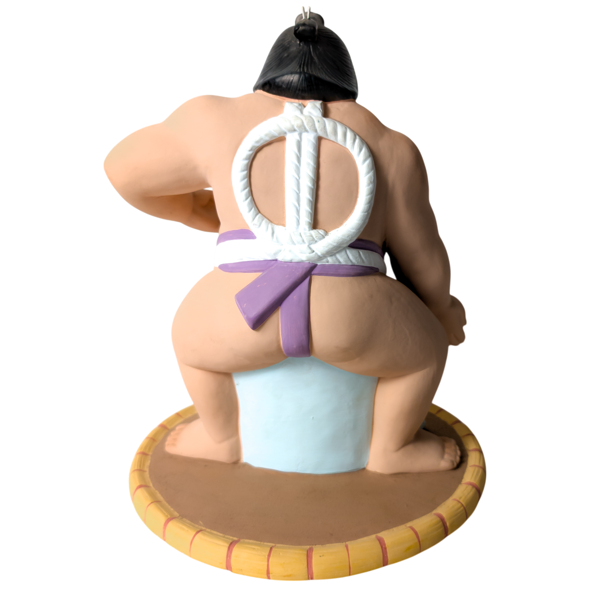 Vintage Japanese Sumo Wrestler Hakata Doll Statue