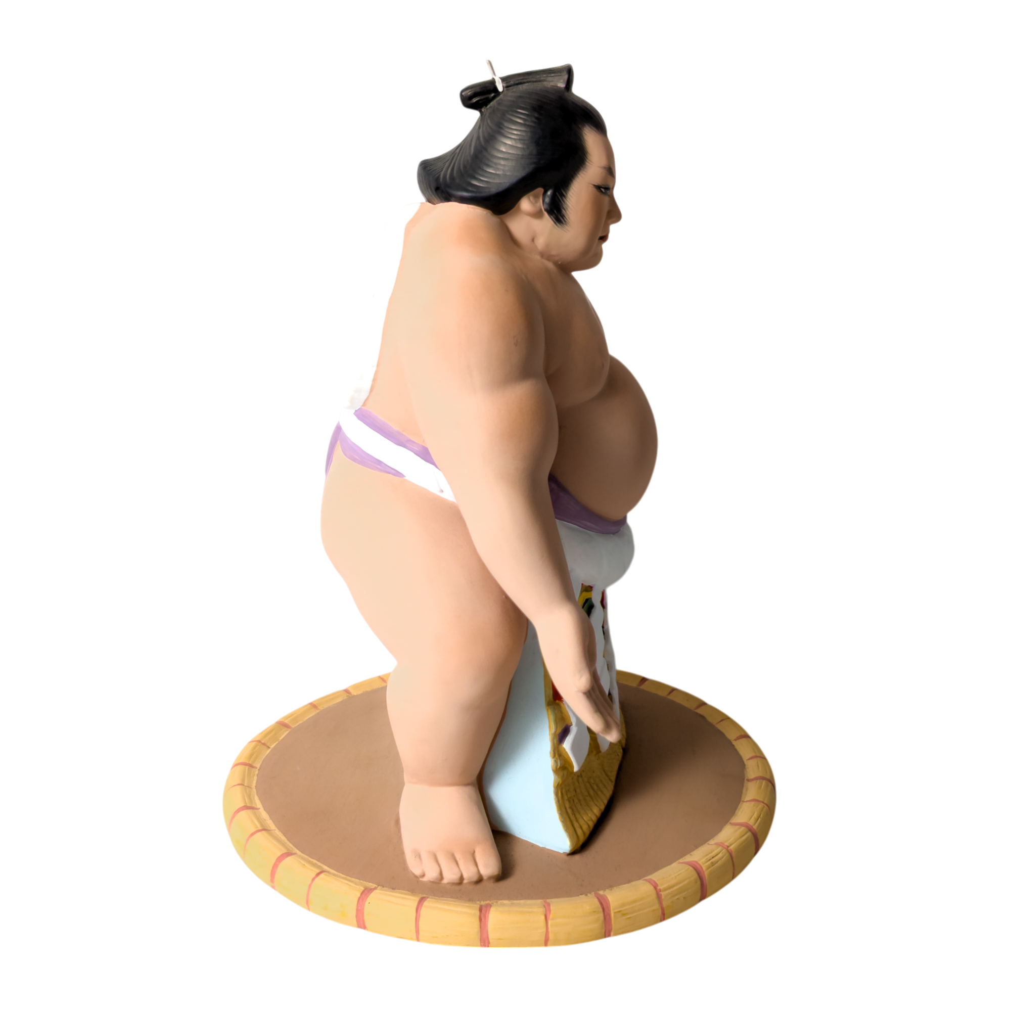 Vintage Japanese Sumo Wrestler Hakata Doll Statue