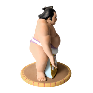 Vintage Japanese Sumo Wrestler Hakata Doll Statue