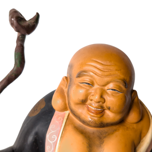 Vintage Japanese Hotei Buddha Hakata Doll Statue