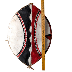 Vintage Handmade Maasai Leather Shield