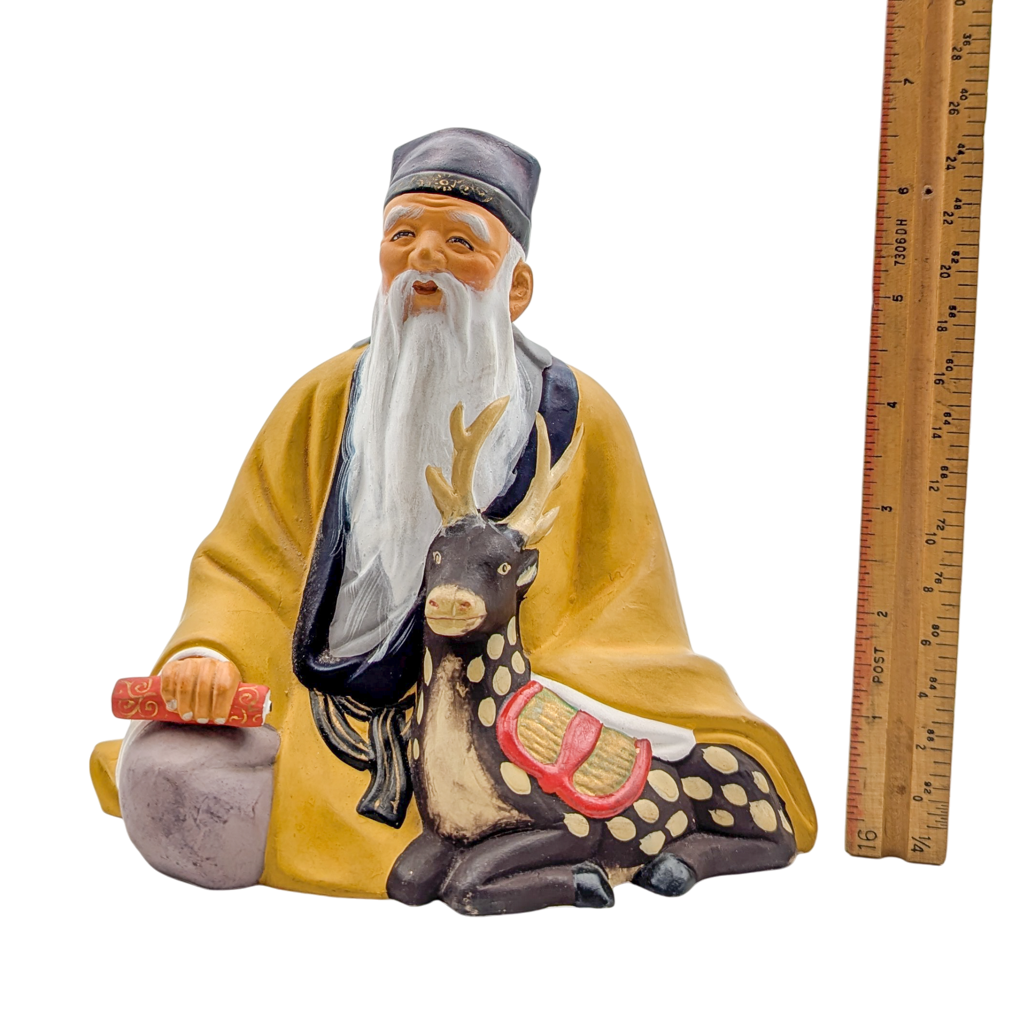 Vintage Japanese Hakata Doll Jurojin God of Wisdom