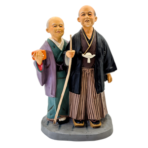 Vintage Japanese Hakata Doll Old Man and Woman