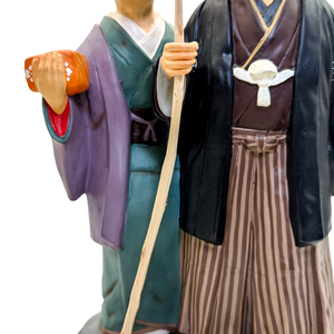 Vintage Japanese Hakata Doll Old Man and Woman