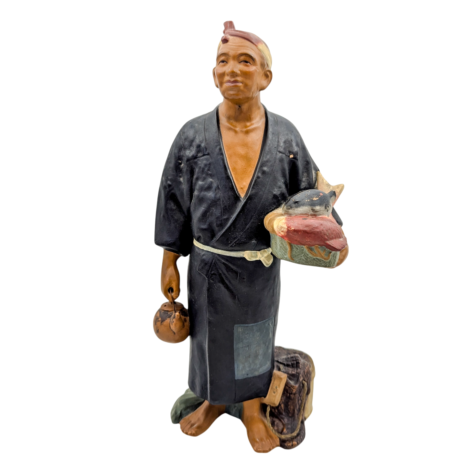 Vintage Japanese Hakata Doll Fish Monger