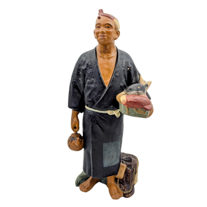 Vintage Japanese Hakata Doll Fish Monger