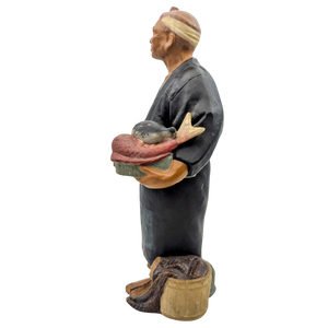 Vintage Japanese Hakata Doll Fish Monger