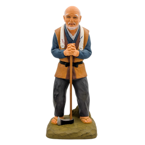 Vintage Japanese Hakata Doll Old Man With Axe