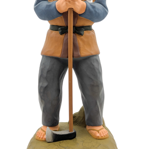 Vintage Japanese Hakata Doll Old Man With Axe