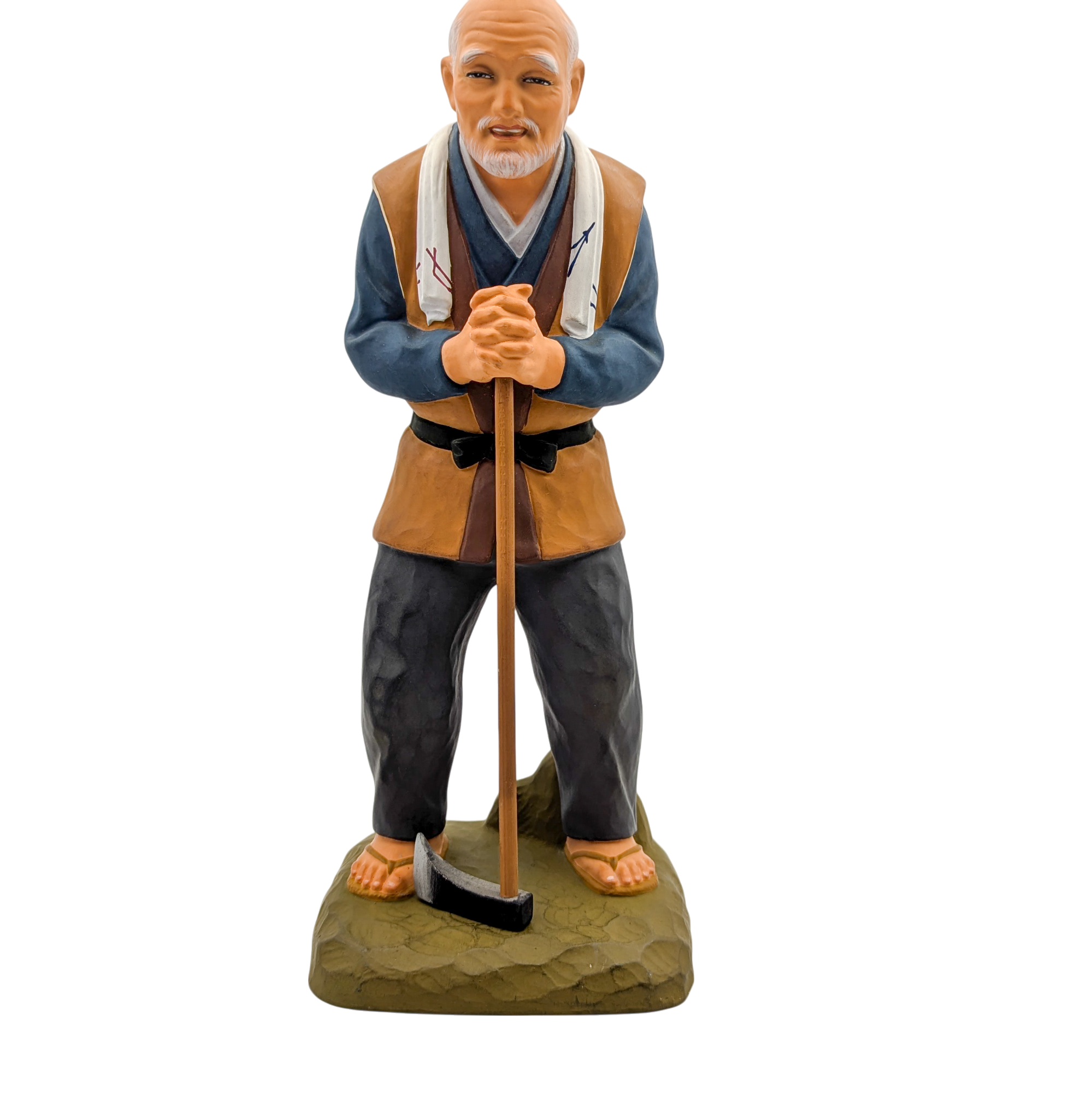 Vintage Japanese Hakata Doll Old Man With Axe