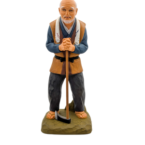 Vintage Japanese Hakata Doll Old Man With Axe