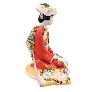 Vintage Japanese Seated Geisha Hakata Doll Figurine