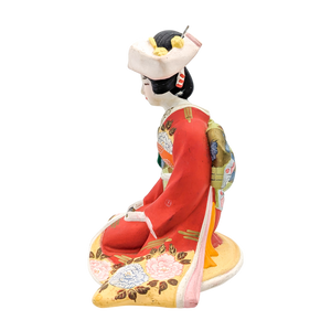 Vintage Japanese Seated Geisha Hakata Doll Figurine