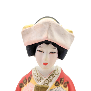 Vintage Japanese Seated Geisha Hakata Doll Figurine