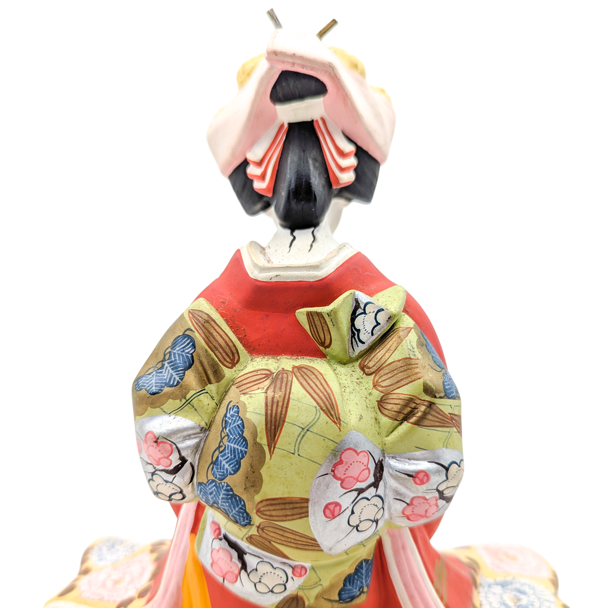 Vintage Japanese Seated Geisha Hakata Doll Figurine