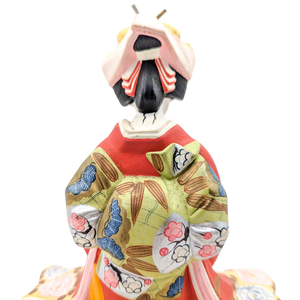 Vintage Japanese Seated Geisha Hakata Doll Figurine