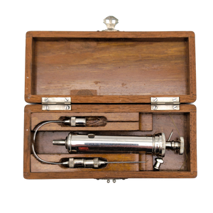 Antique Hypodermic Syringe Set in Wood Case