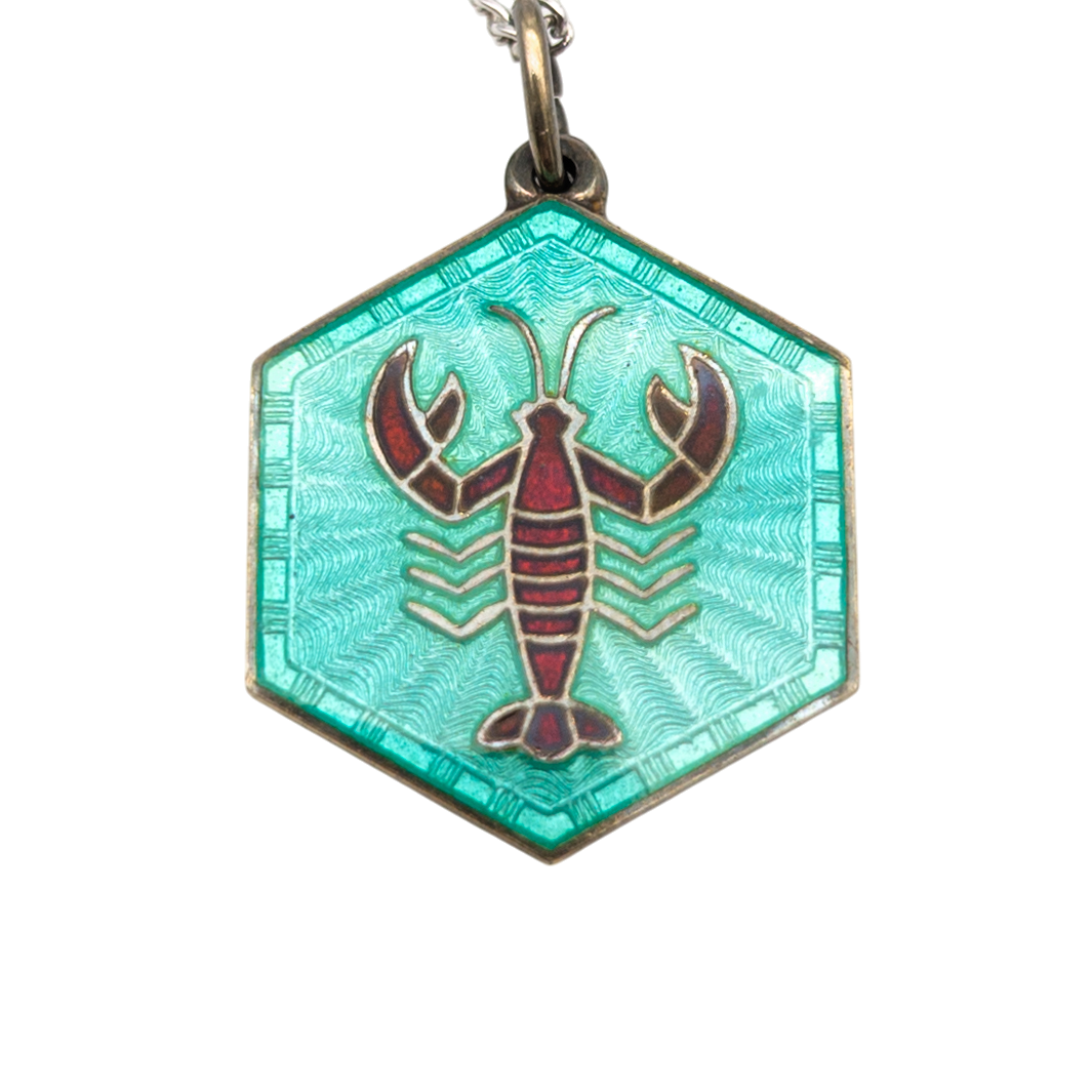 Vintage Sterling Silver David Andersen Scorpio Necklace