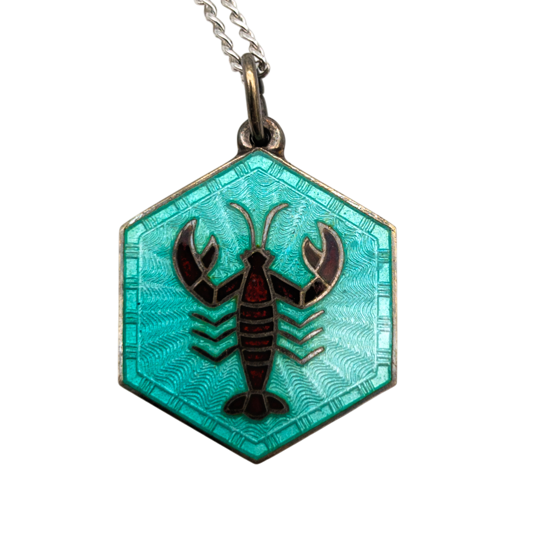 Vintage Sterling Silver David Andersen Scorpio Necklace
