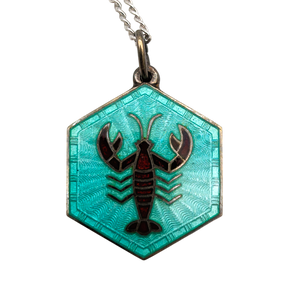 Vintage Sterling Silver David Andersen Scorpio Necklace
