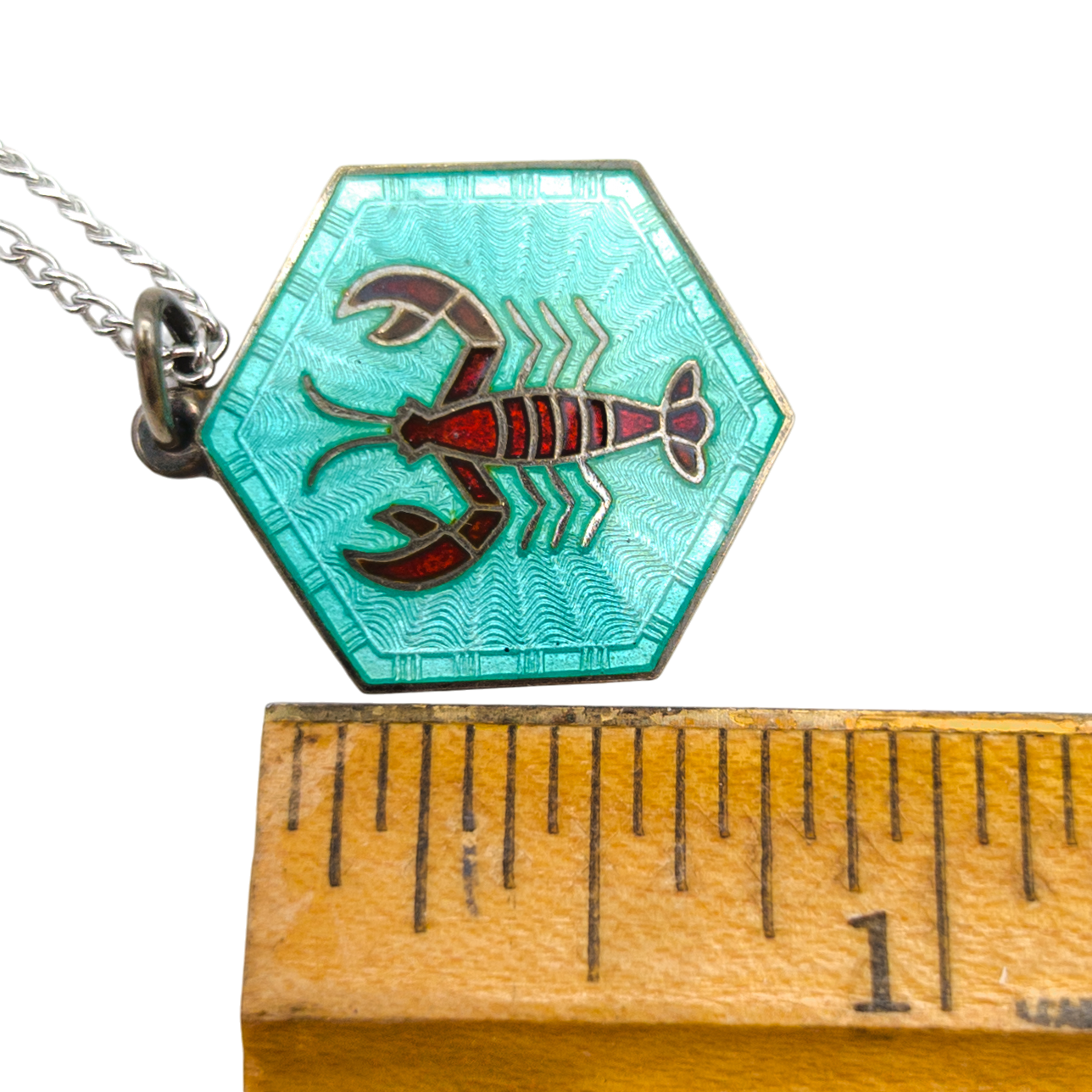 Vintage Sterling Silver David Andersen Scorpio Necklace