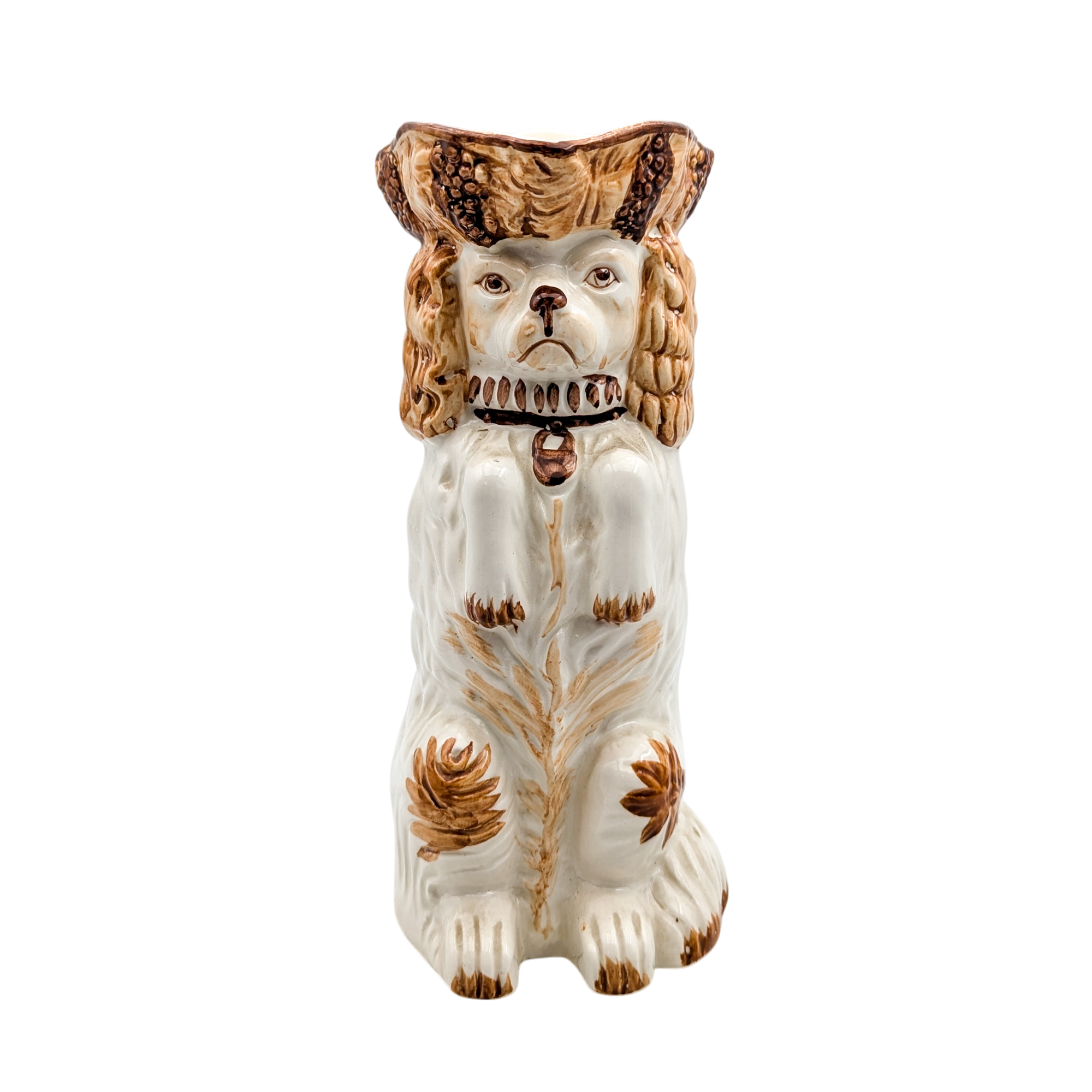 Vintage Staffordshire Spaniel Pitcher