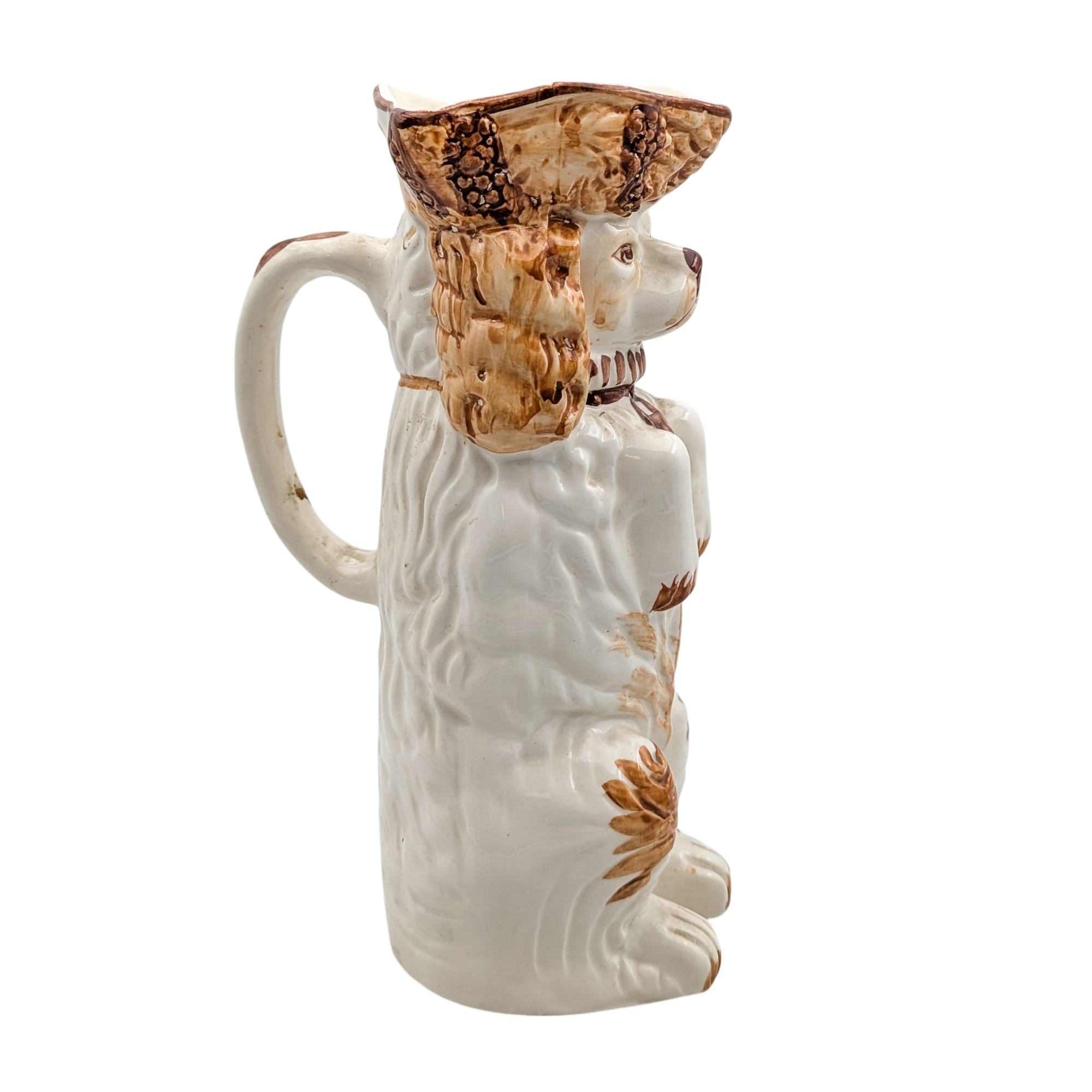 Vintage Staffordshire Spaniel Pitcher