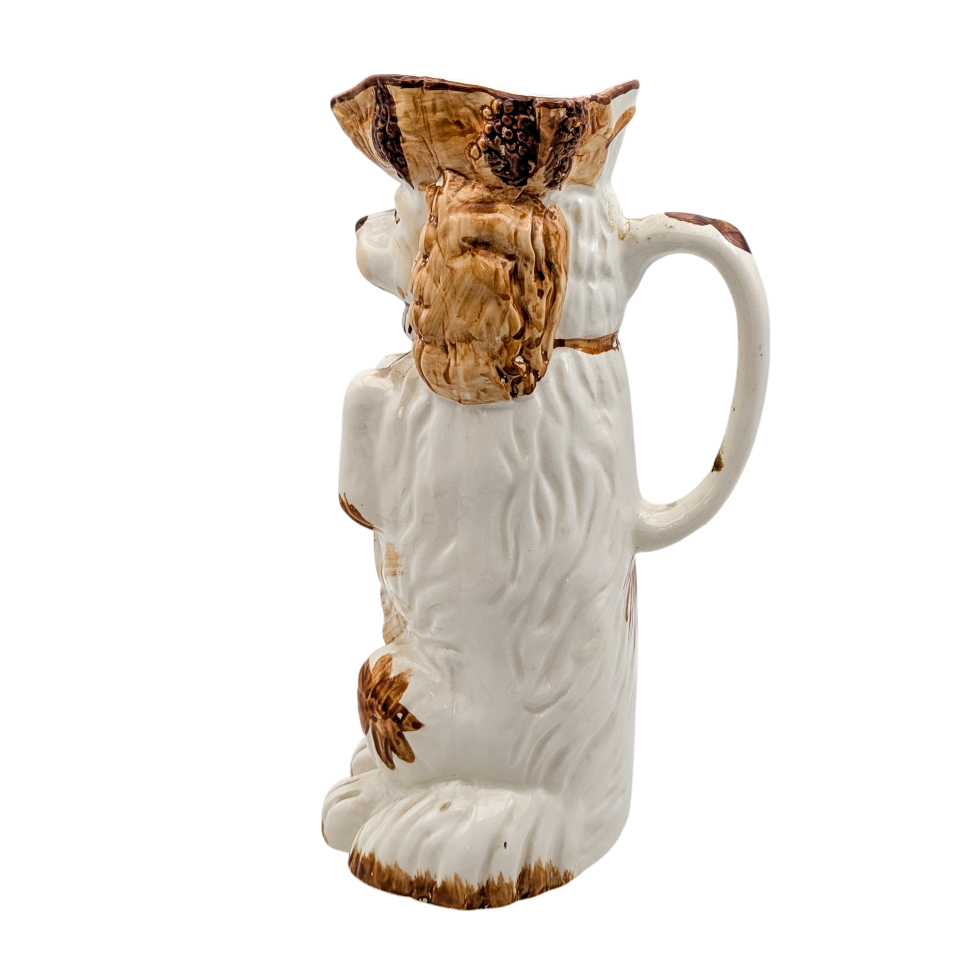 Vintage Staffordshire Spaniel Pitcher