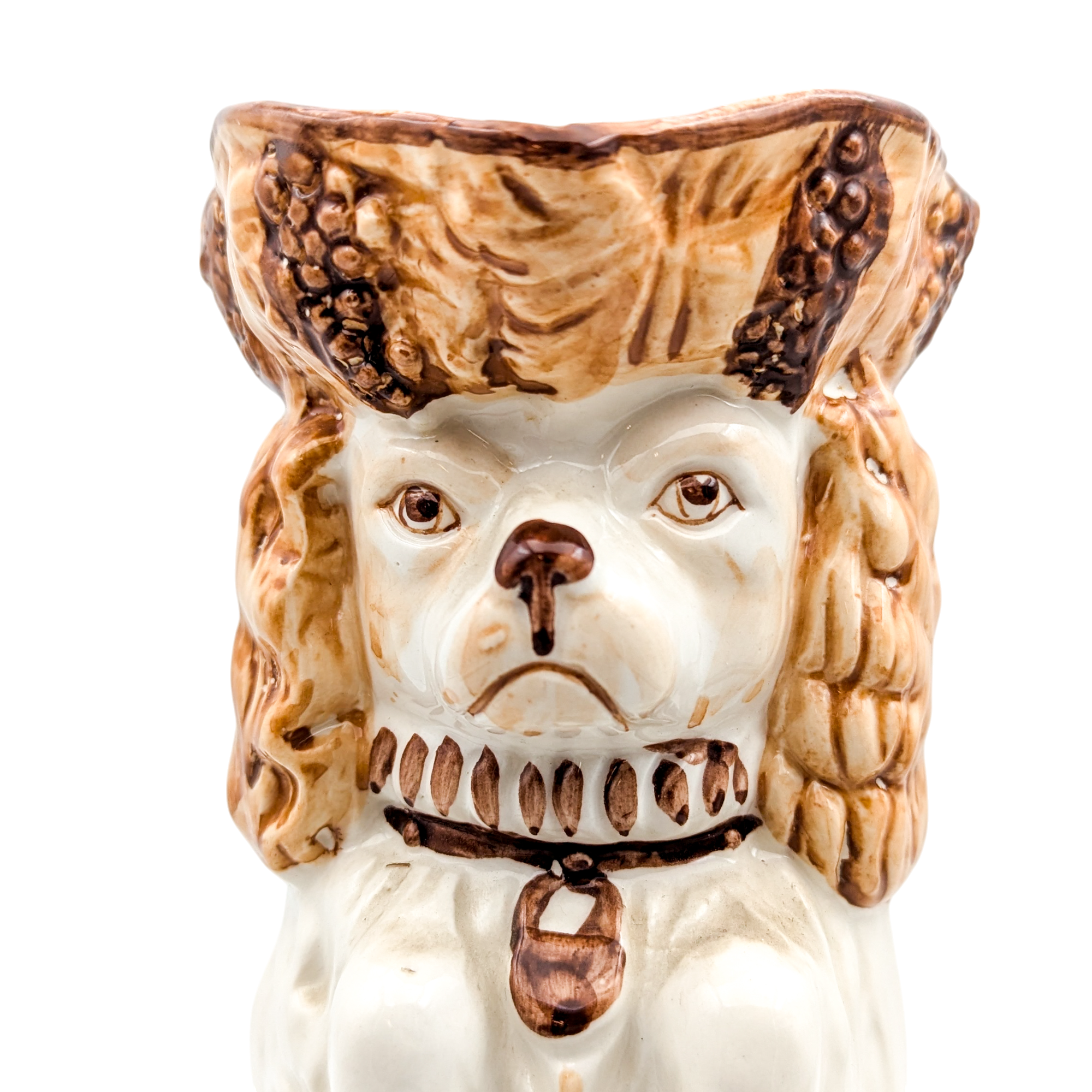 Vintage Staffordshire Spaniel Pitcher