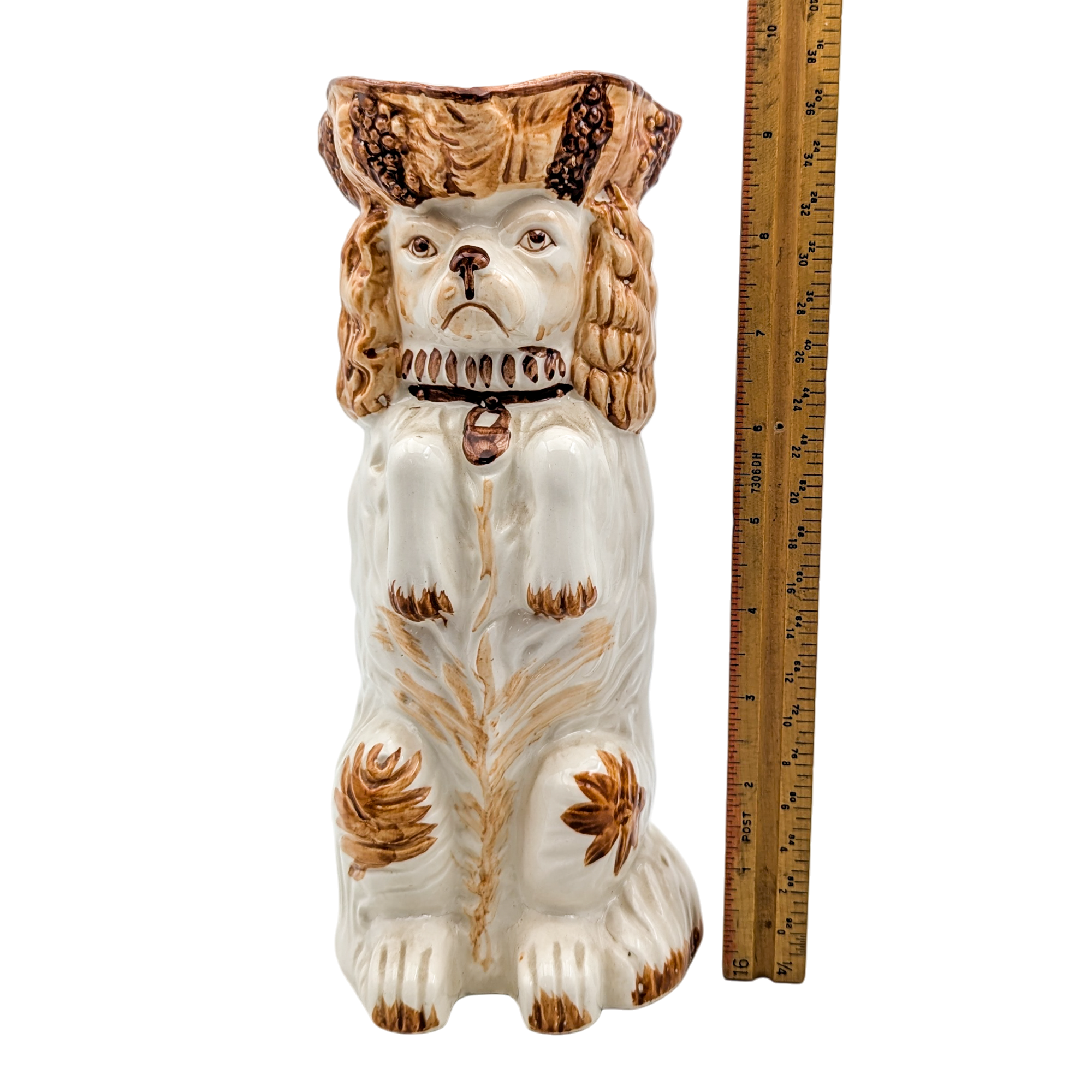 Vintage Staffordshire Spaniel Pitcher