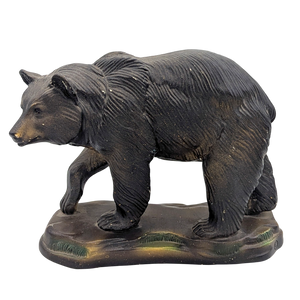 Vintage 1948 Orn-A-Craft Chalkware Black Bear Statue