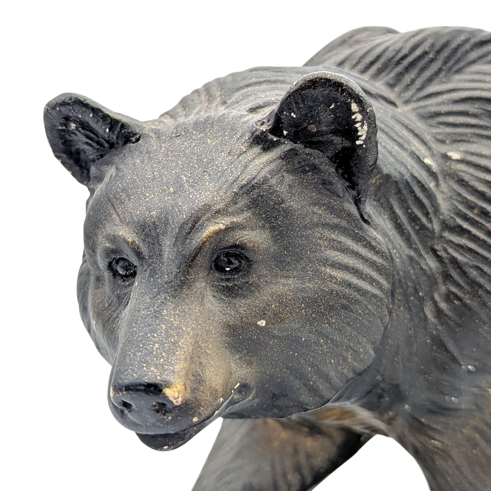 Vintage 1948 Orn-A-Craft Chalkware Black Bear Statue