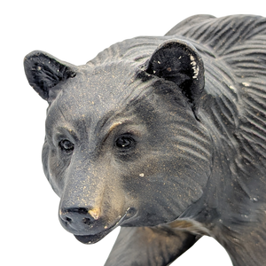 Vintage 1948 Orn-A-Craft Chalkware Black Bear Statue