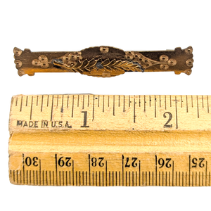 Antique Victorian Gold Filled Bar Brooch