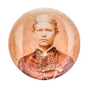 Antique Victorian Celluloid Button Photo