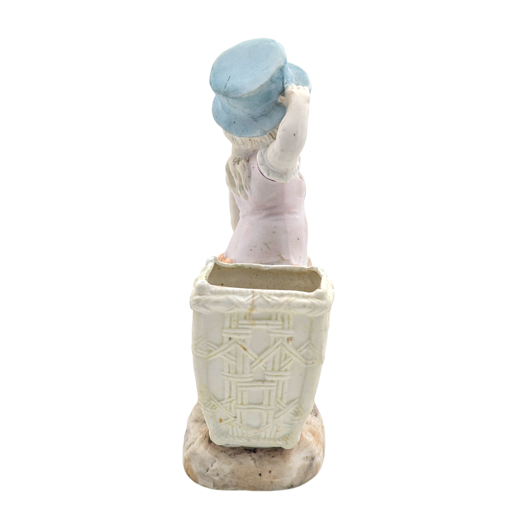 Antique German Bisque Porcelain Doll Vase