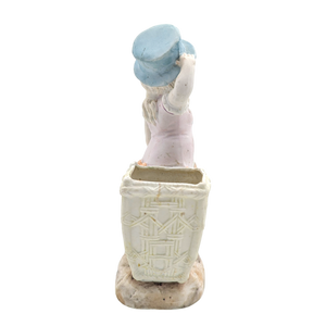 Antique German Bisque Porcelain Doll Vase