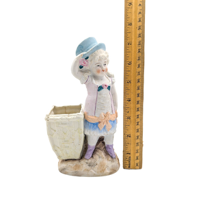 Antique German Bisque Porcelain Doll Vase