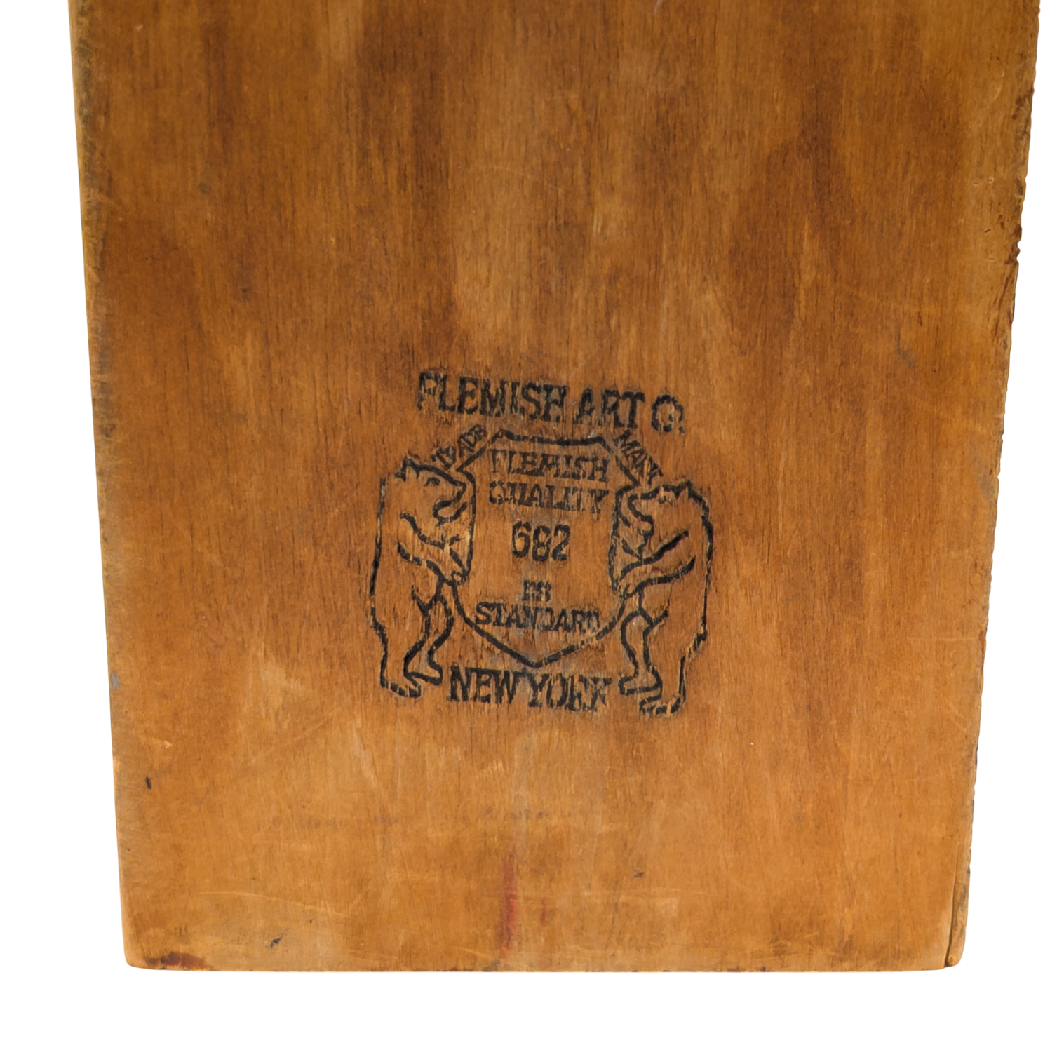Antique Flemish Art Wood Burned Trinket Box