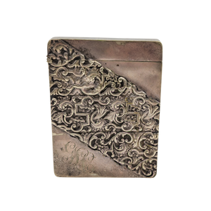 Antique Victorian Silverplate Calling Card Case