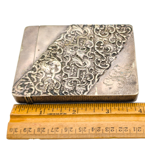Antique Victorian Silverplate Calling Card Case