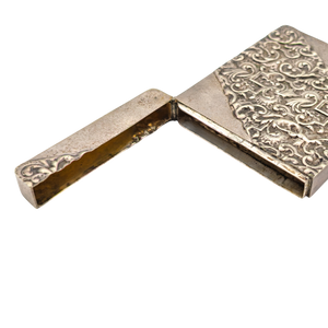 Antique Victorian Silverplate Calling Card Case