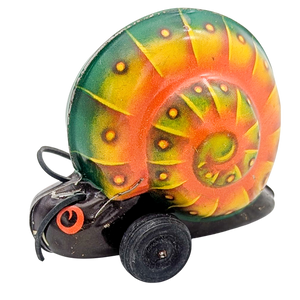 Vintage German Tin Snail Friction Toy