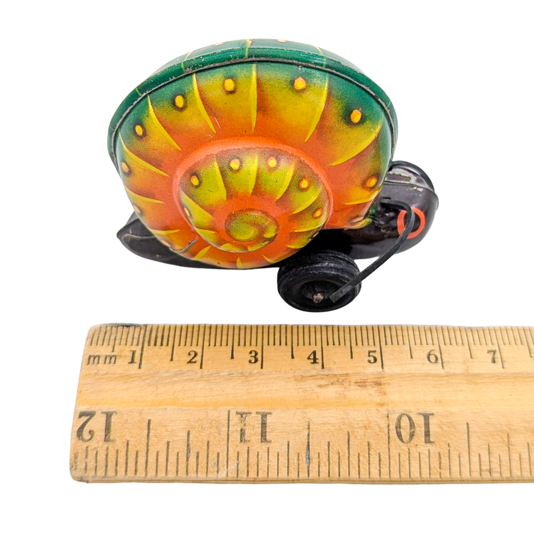Vintage German Tin Snail Friction Toy